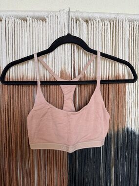 Blush/cream, ribbed Calvin Klein bralette; perfect condition